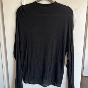 Sheer black top